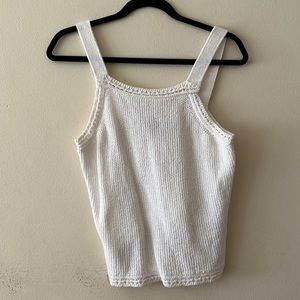 BANANA REPUBLIC, Knitted Cotton Sleeveless Top